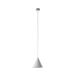 Cono-riippuvalaisin, valkoinen, Ø 19 cm, teräs, yksisytytteinen liekki