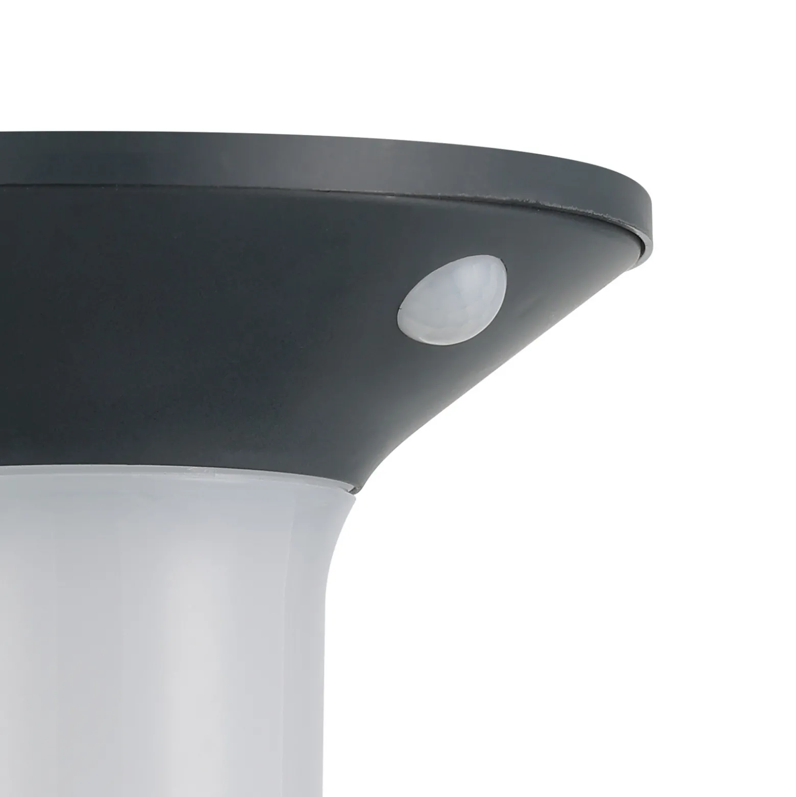 Corbezzola LED aurinko ulkoseinävalaisin, musta, anturi