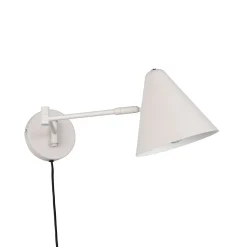 Cosima-seinävalaisin, vaaleanharmaa, ulkonema 54 cm, metalli