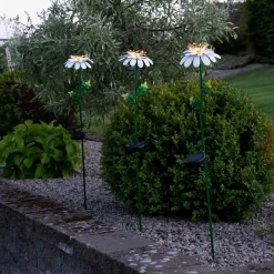Daisy-LED-aurinkovalo, päivänkakkaran muotoinen