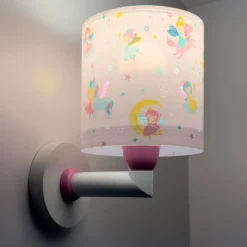 Dalber Fairy Dreams seinävalaisin pistokkeella, monivärinen, E27