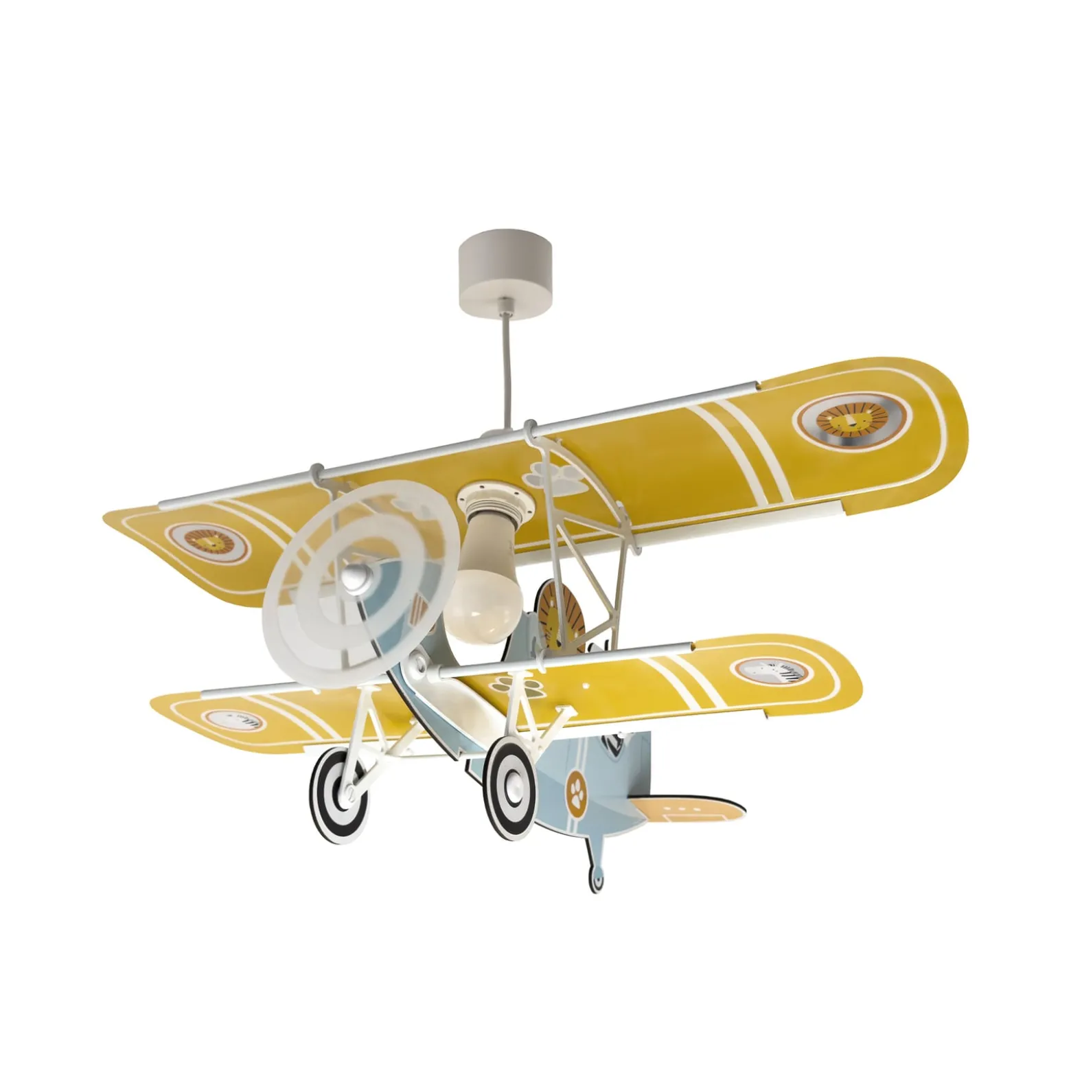 Dalber-riippuvalaisin Lion Plane, värikäs, puu/muovi