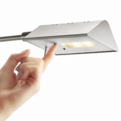Danuta - säädettävä LED-lattiavalo, mattanikkeli