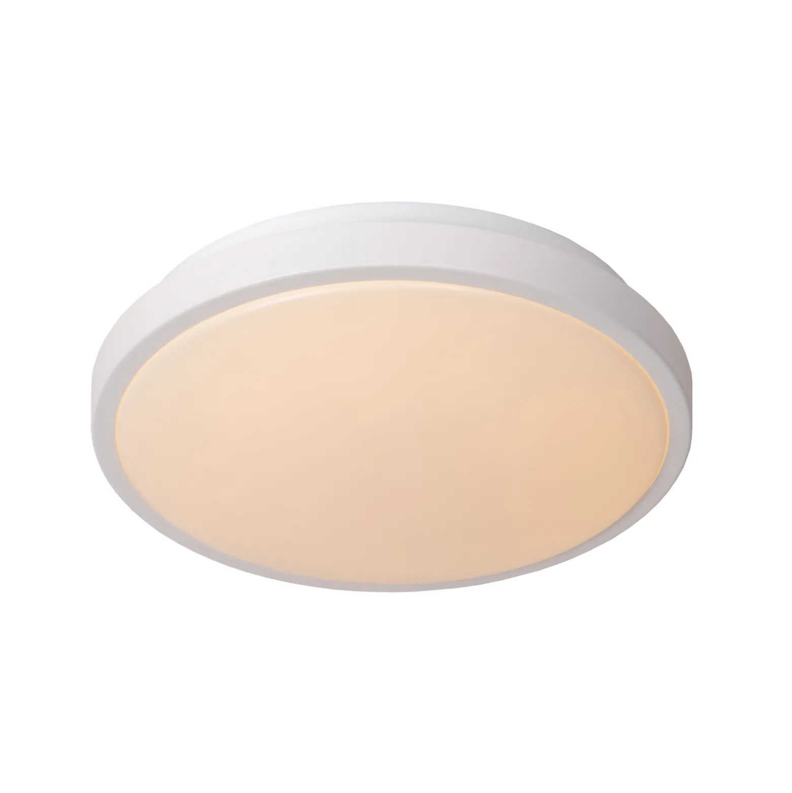 Dasher LED-kattovalaisin, valkoinen, Ø 29,3 cm, 2700 K, IP44