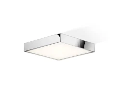 Decor Walther Cut-LED-kattovalaisin, kromi 30x30cm