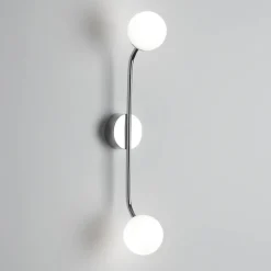 Decor Walther Pep-seinävalaisin 2-lamppuinen kromi