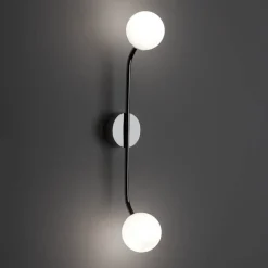 Decor Walther Pep-seinävalaisin 2-lamppuinen musta