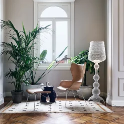 Design-lattiavalo Kabuki ledeillä, läpinäkyvä