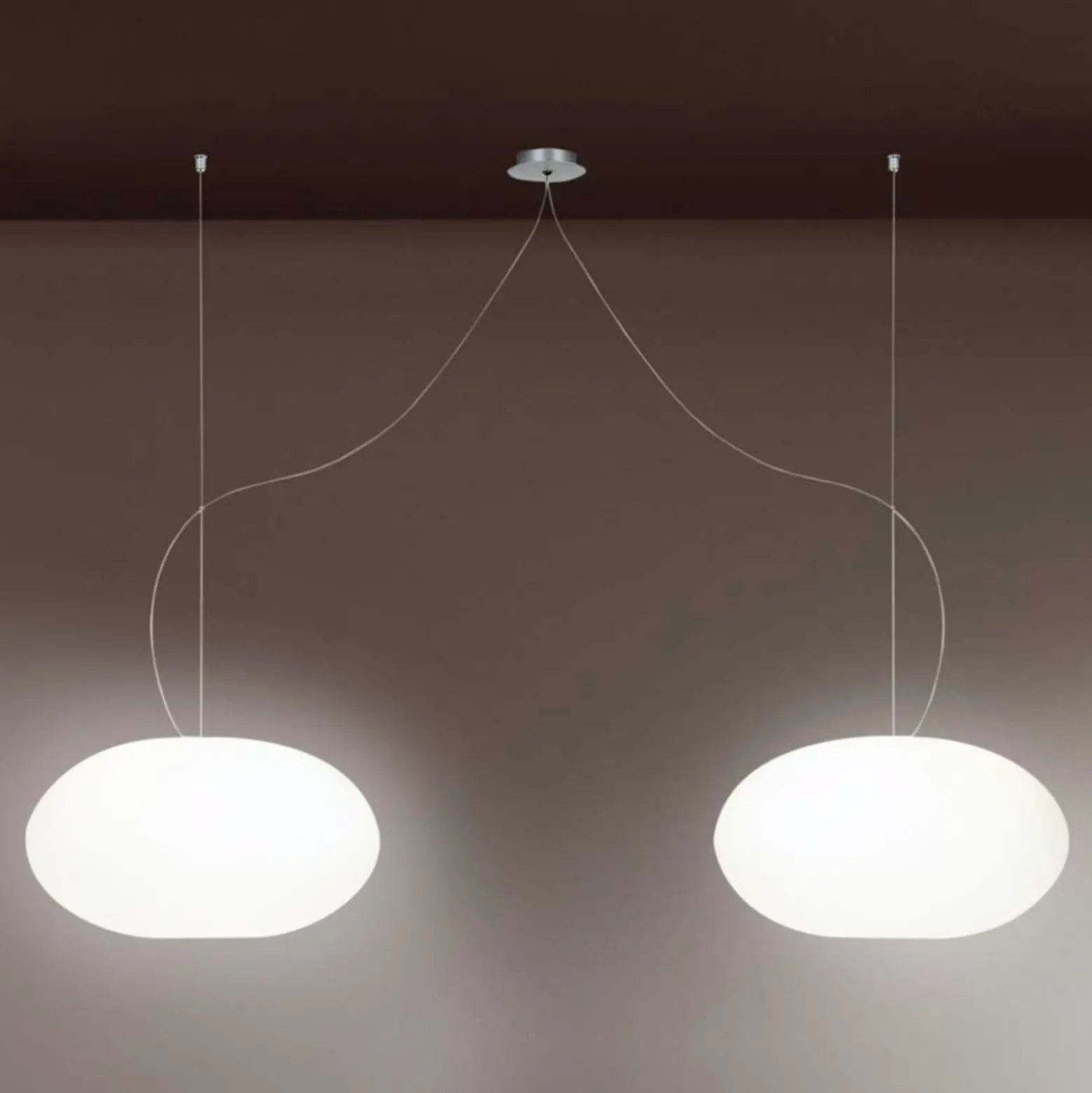 Design-riippuvalaisin AIH 28 cm kiiltävänvalkoinen