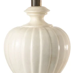 Desy pöytävalaisin, keraaminen, kermanvärinen, korkeus 60 cm, E27
