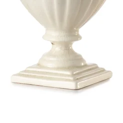 Desy pöytävalaisin, keraaminen, kermanvärinen, korkeus 60 cm, E27