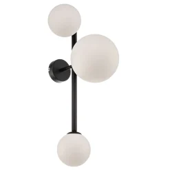 Dione-seinävalaisin, 3-lamppuinen, musta