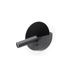 Duas-LED-seinävalo USB-latausliitännällä, musta