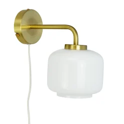 Dyberg Larsen, Arp seinävalaisin, messingin värinen, leveys 15 cm