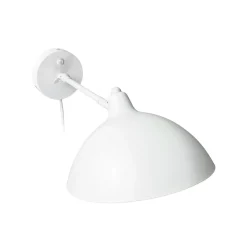 Dyberg Larsen Futura-seinävalaisin, valkoinen, 15 W, kaapeli, metalli