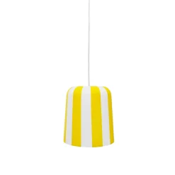 Dyberg Larsen Gry riipusvalaisin, keltainen/valkoinen, Ø 20 cm, metallia