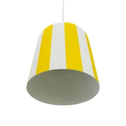 Dyberg Larsen Gry riipusvalaisin, keltainen/valkoinen, Ø 20 cm, metallia