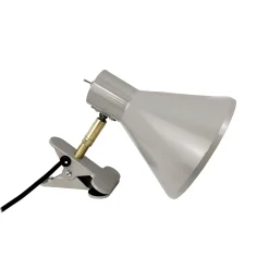 Dyberg Larsen klipsilamppu Sleep, ruskea, Ø 15 cm, teräs
