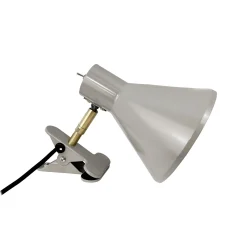 Dyberg Larsen klipsilamppu Sleep, ruskea, Ø 15 cm, teräs