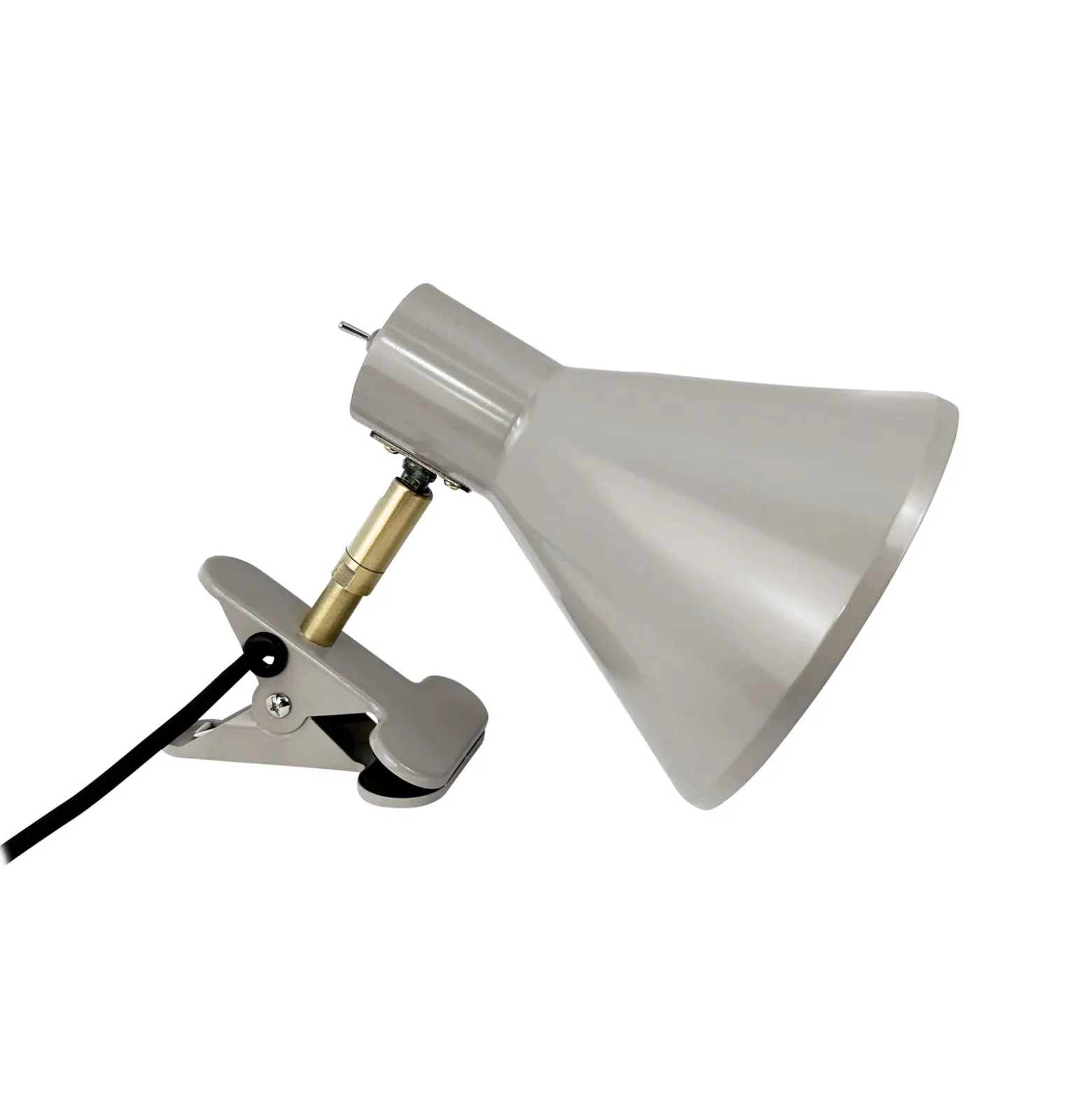 Dyberg Larsen klipsilamppu Sleep, ruskea, Ø 15 cm, teräs