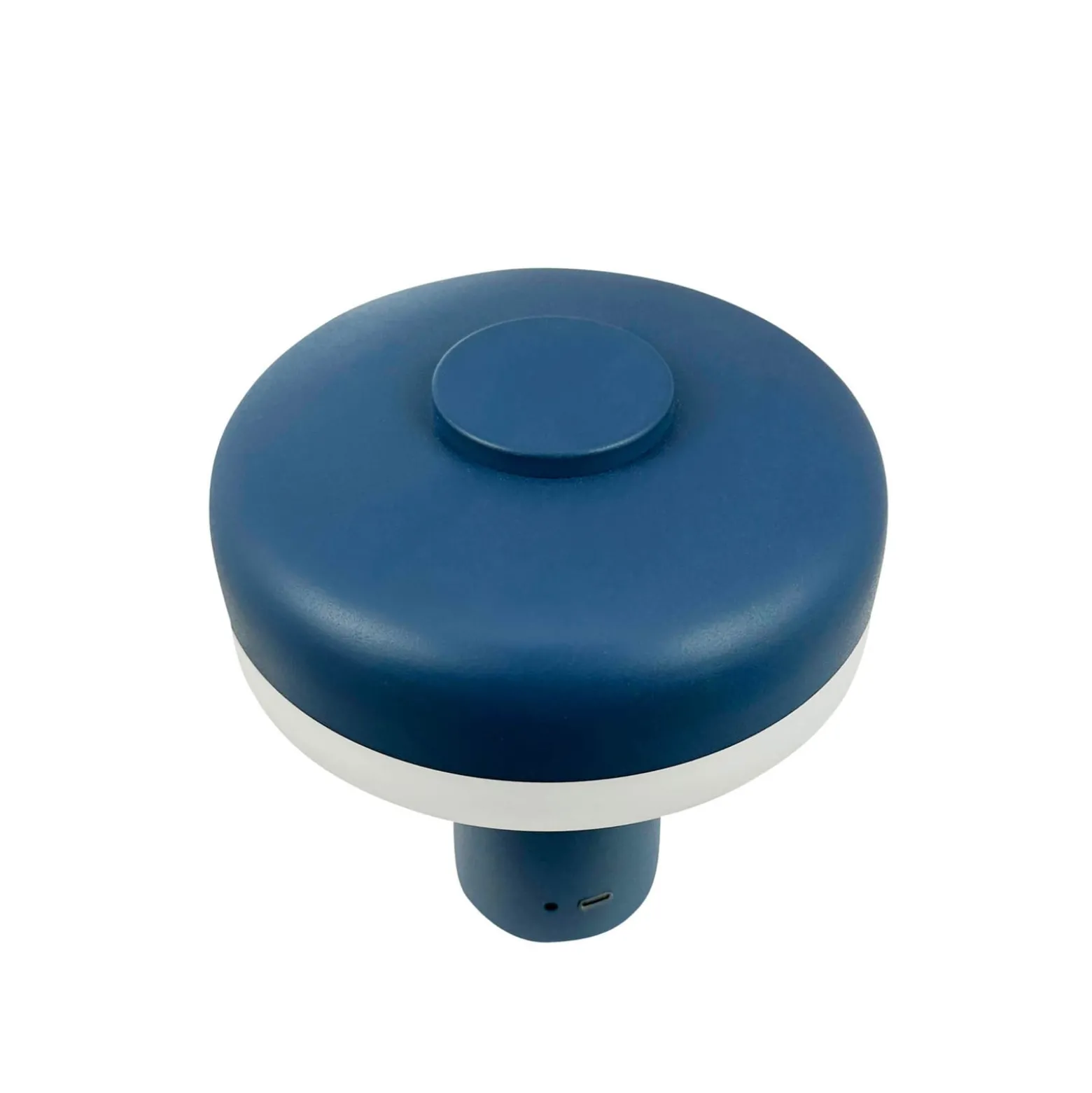 Dyberg Larsen ladattava LED-pöytävalaisin Porter, sininen, korkeus 16 cm