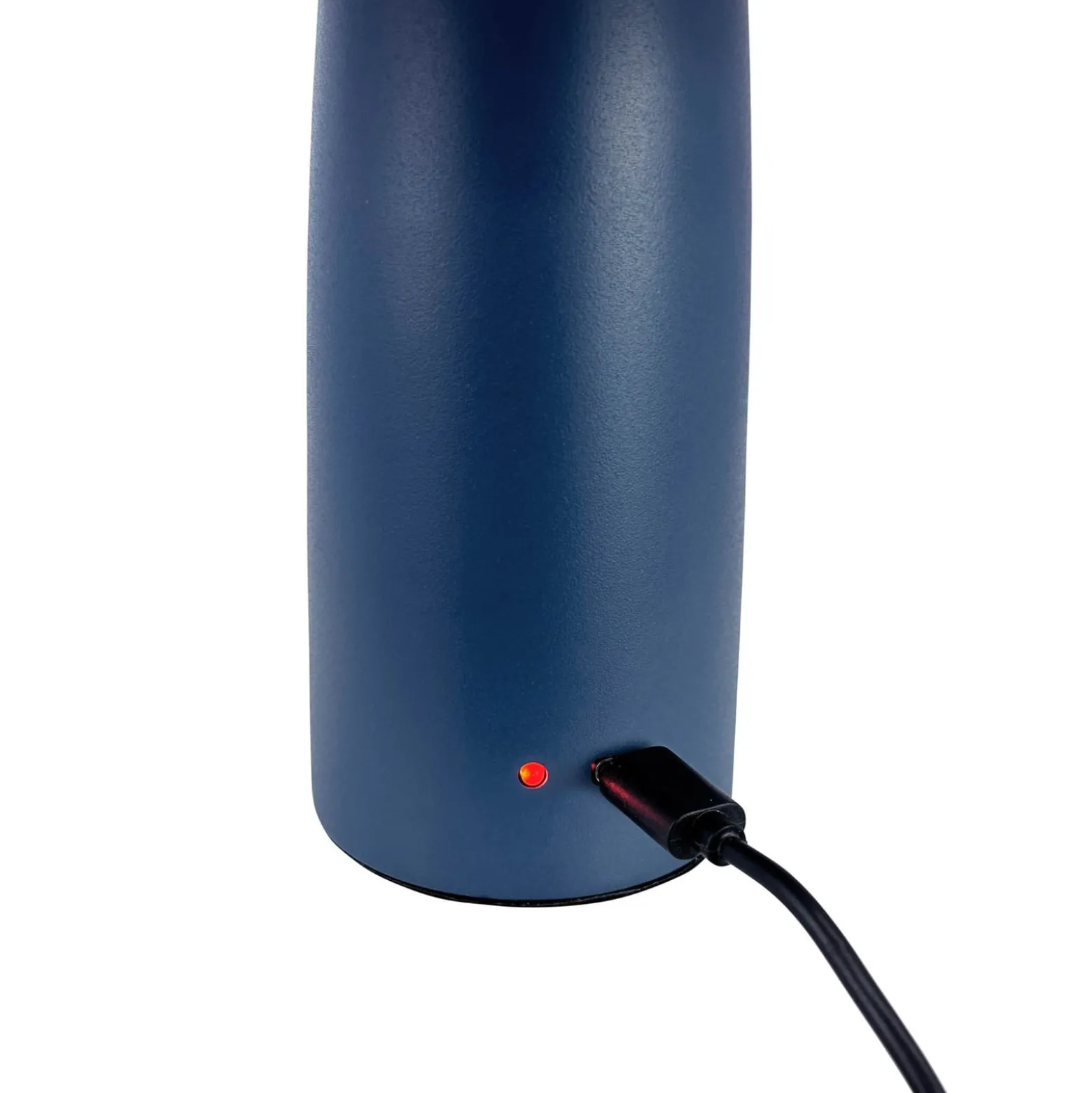 Dyberg Larsen ladattava LED-pöytävalaisin Porter, sininen, korkeus 16 cm