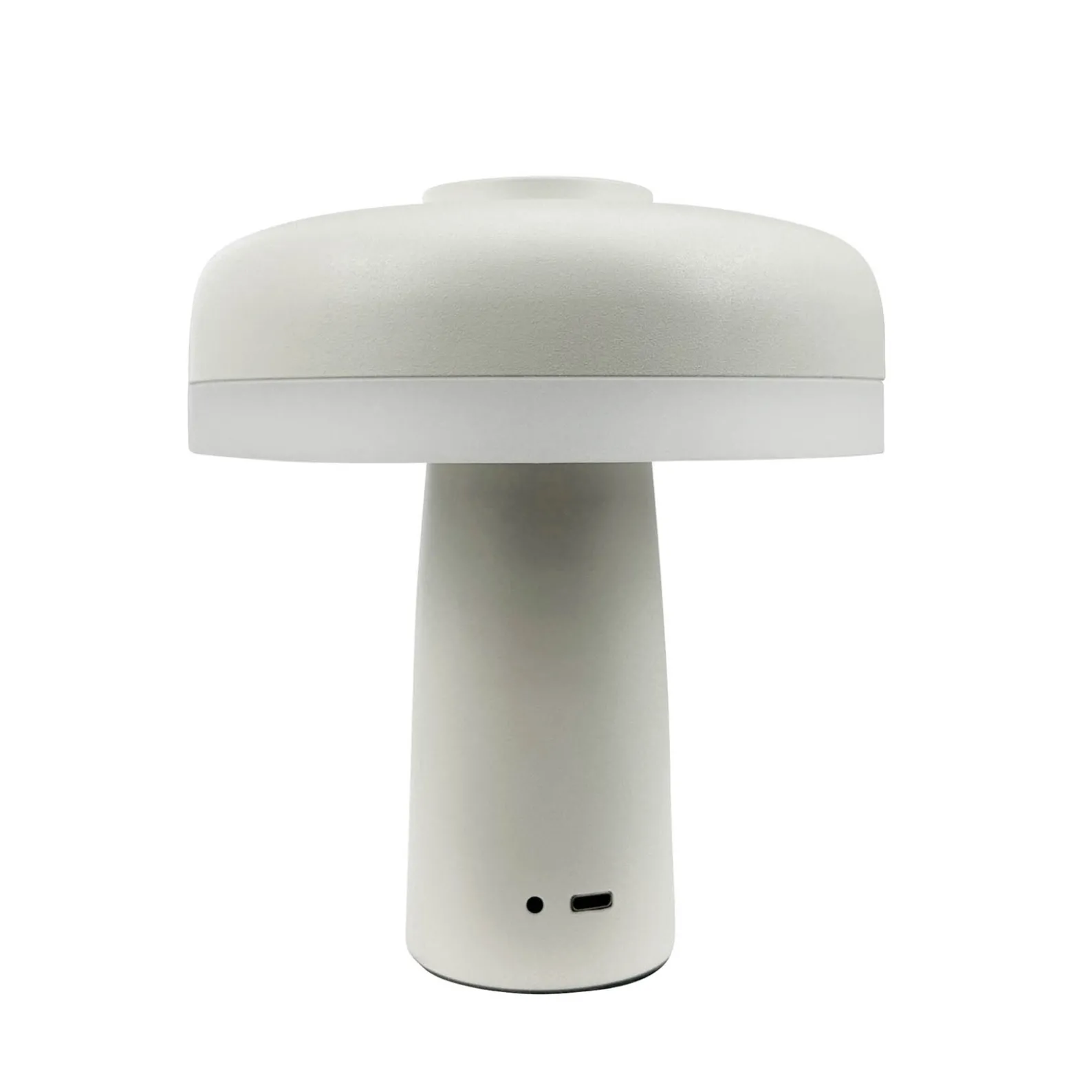 Dyberg Larsen ladattava LED-pöytävalaisin Porter, valkoinen, korkeus 16 cm