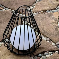 Dyberg Larsen LED-akkukäyttöinen pöytälamppu Evesham, korkeus 38 cm