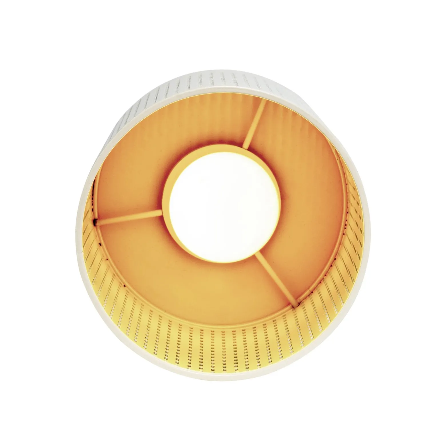 Dyberg Larsen LED-akkukäyttöinen pöytälamppu Mesh, valkoinen, korkeus 20 cm