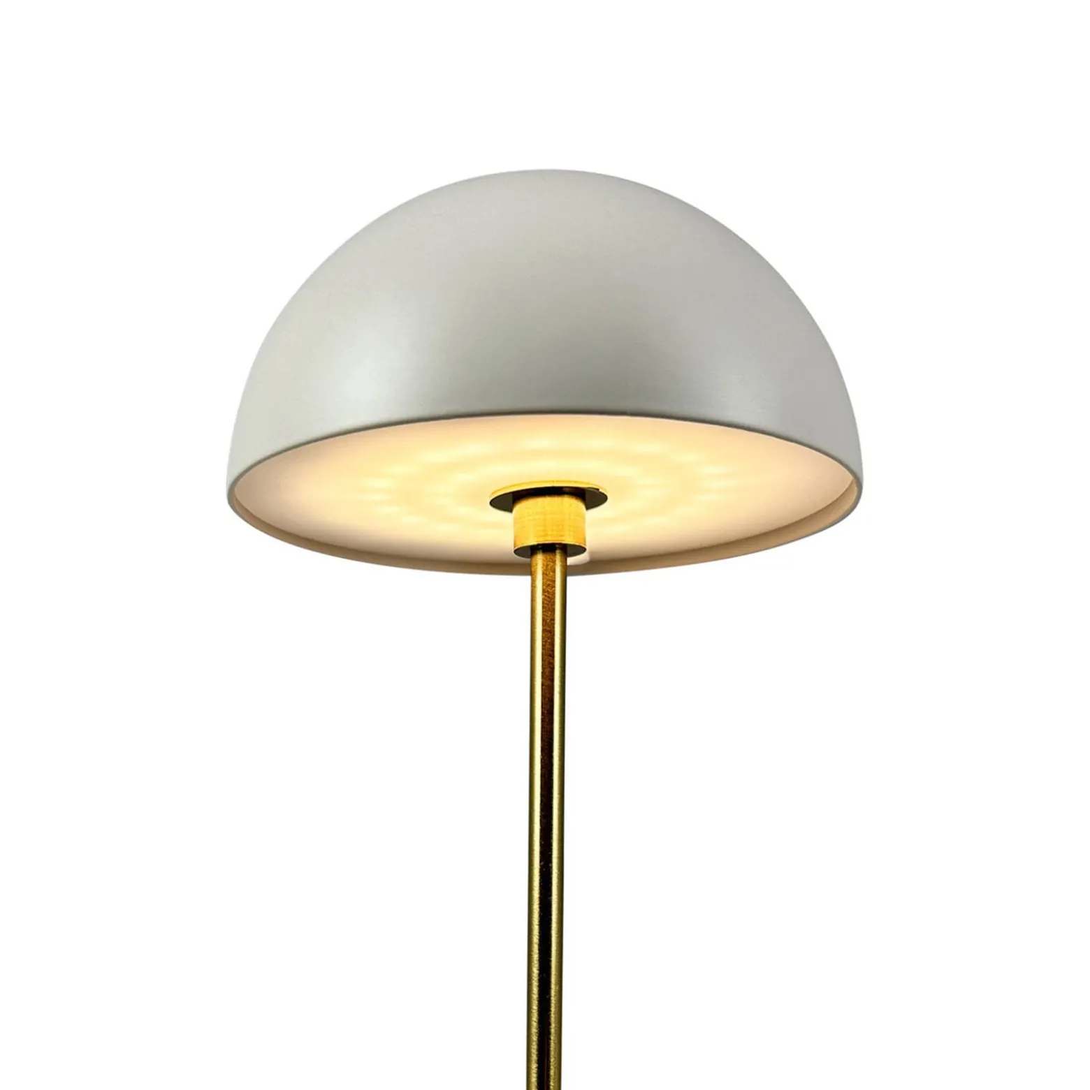 Dyberg Larsen LED-akkukäyttöinen pöytävalaisin Along, beige, 2 kpl:n sarja