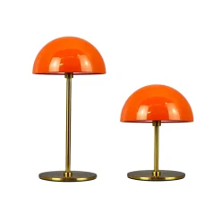 Dyberg Larsen LED-akkupöytälamppu Along, oranssi, 2 kpl:n sarja