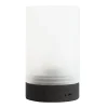Dyberg Larsen LED-akku-pöytälamppu Cozy, korkeus 20,5 cm, betoni