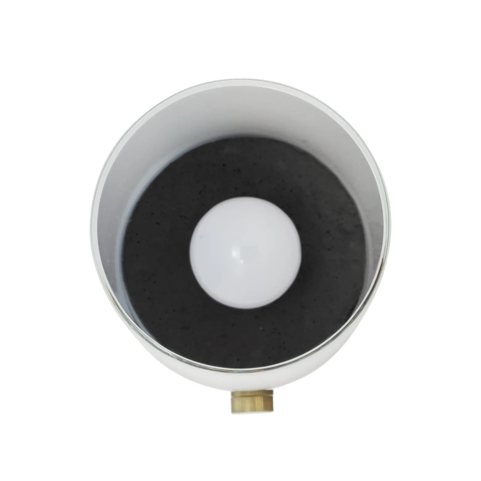 Dyberg Larsen LED-akku-pöytälamppu Cozy, korkeus 20,5 cm, betoni