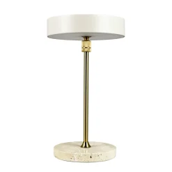 Dyberg Larsen LED-akku-pöytälamppu Moonlight, beige