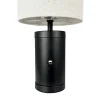 Dyberg Larsen LED-akkupöytävalaisin Mellow, musta, 23 cm