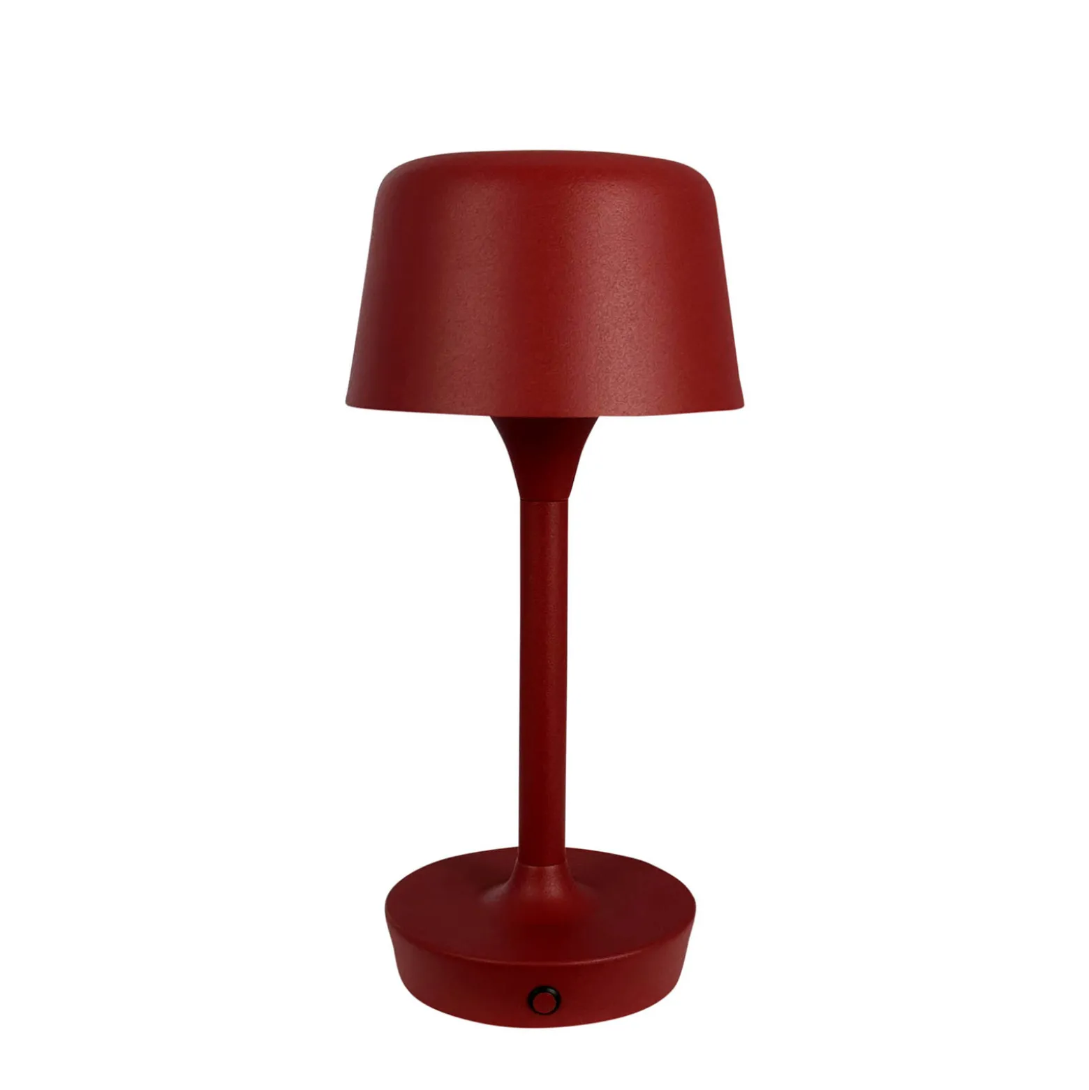 Dyberg Larsen LED-ladattava pöytävalaisin Flow, punainen, korkeus 25 cm