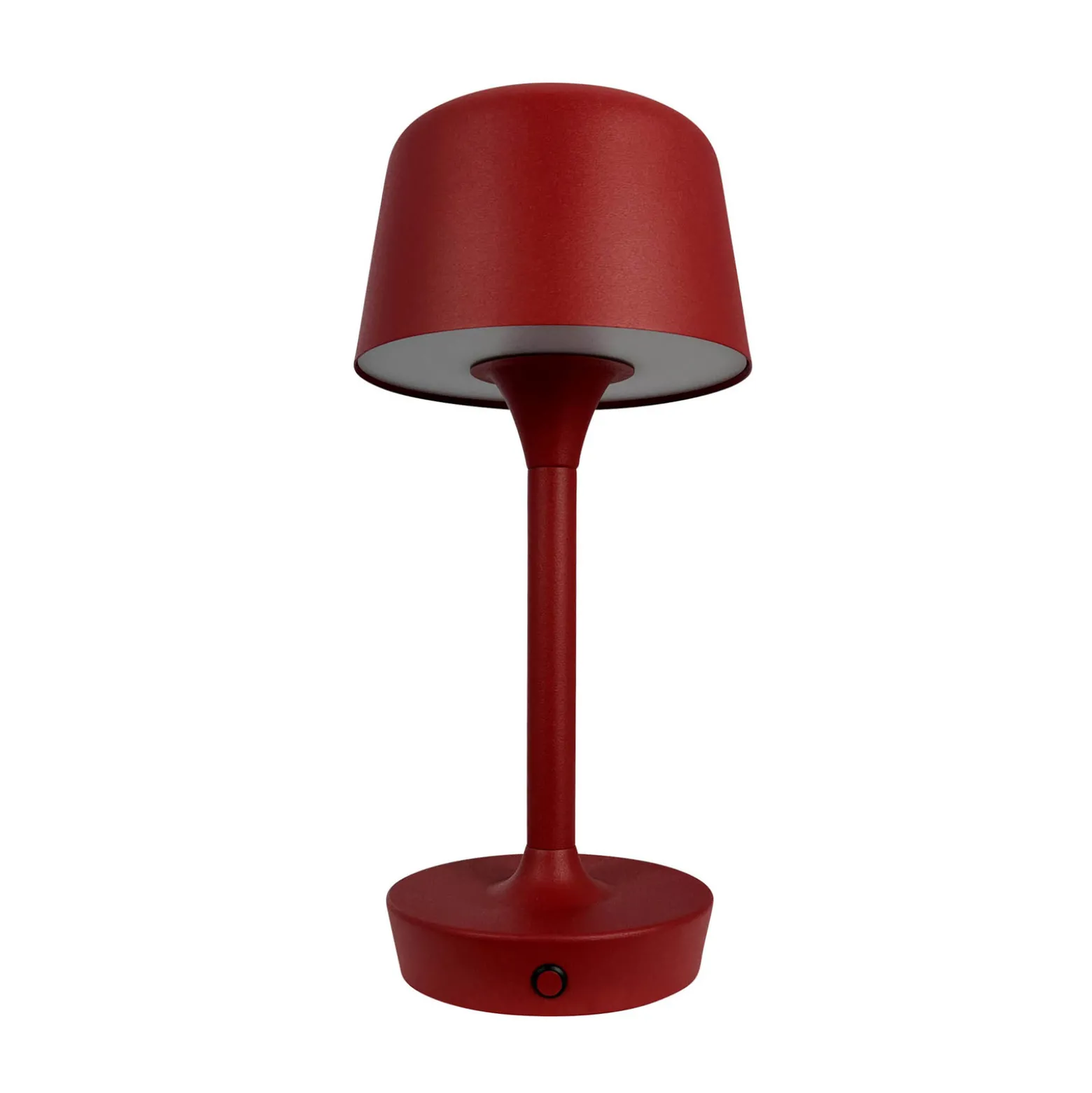 Dyberg Larsen LED-ladattava pöytävalaisin Flow, punainen, korkeus 25 cm