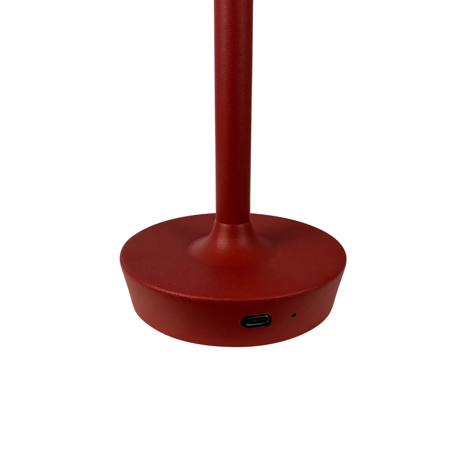 Dyberg Larsen LED-ladattava pöytävalaisin Flow, punainen, korkeus 25 cm