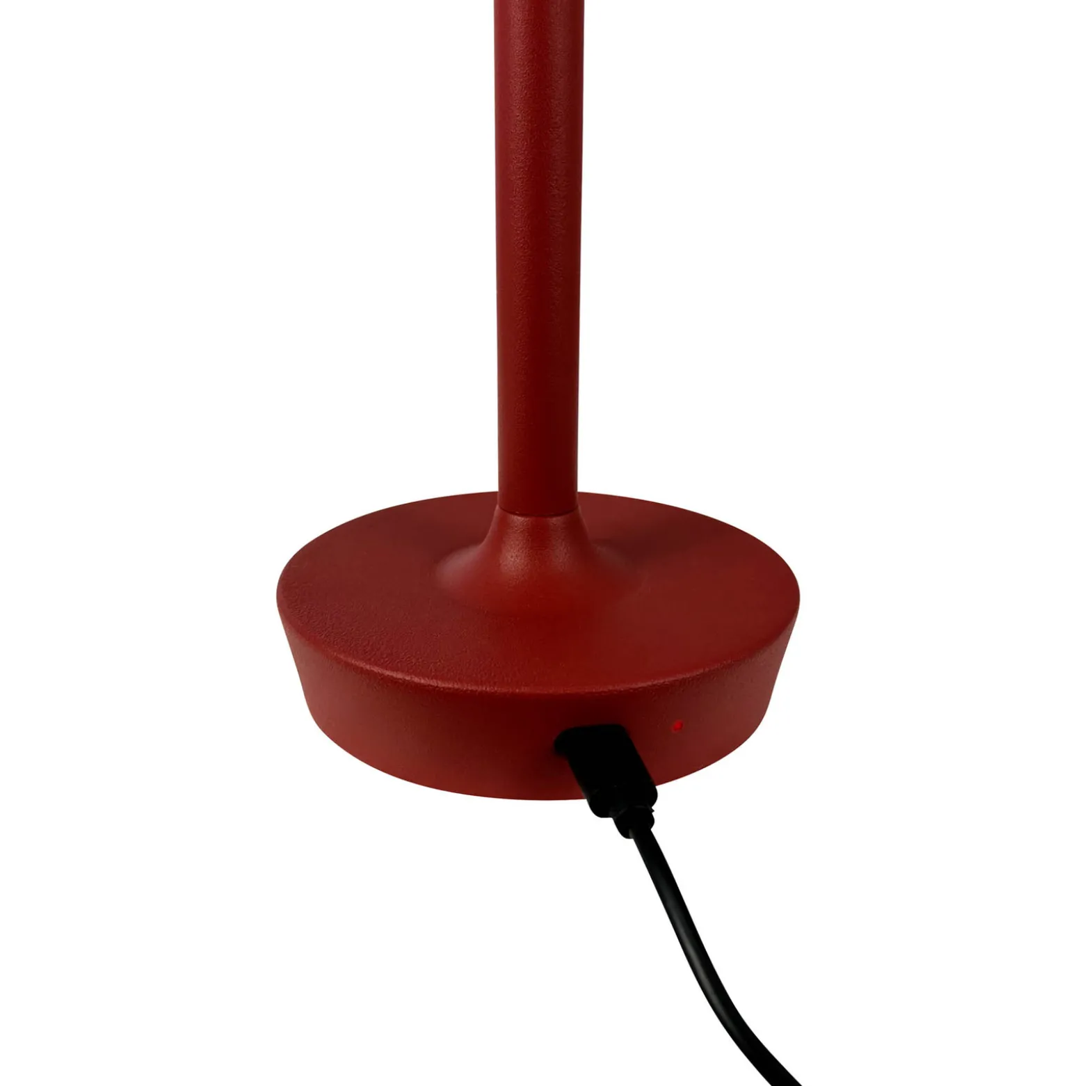 Dyberg Larsen LED-ladattava pöytävalaisin Flow, punainen, korkeus 25 cm