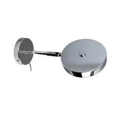 Dyberg Larsen LED-seinävalaisin Starlight, kromi Ø 14 cm, himmennettävä.