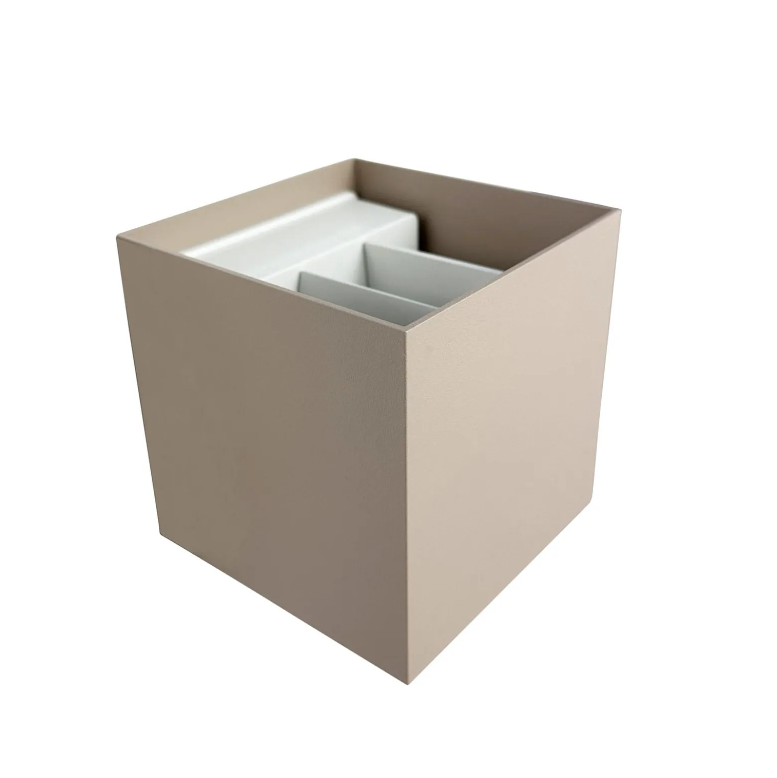 Dyberg Larsen LED-seinävalaisin Venus, beige, leveys 10 cm
