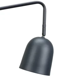 Dyberg Larsen Manchester-seinälamppu, harmaa, ulkonema 45 cm