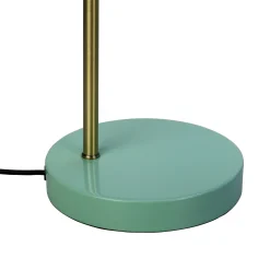 Dyberg Larsen Ocean -pöytälamppu, curry/messinki/turkoosi, 43 cm