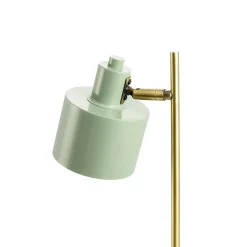 Dyberg Larsen Ocean -pöytälamppu, oliivi/messinki, korkeus 43 cm