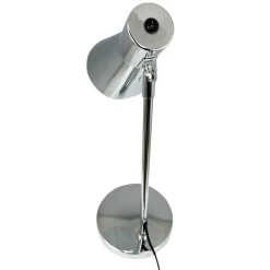 Dyberg Larsen pöytälamppu DL12, kromi, korkeus 44,5 cm, metalli