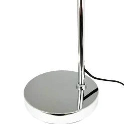 Dyberg Larsen pöytälamppu DL12, kromi, korkeus 44,5 cm, metalli