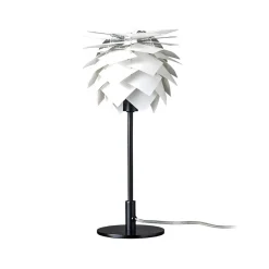 Dyberg Larsen pöytälamppu Pineapple, valkoinen/musta, korkeus 35 cm