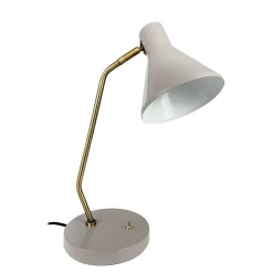 Dyberg Larsen pöytälamppu Sleep, ruskea, korkeus 43,3 cm, teräs