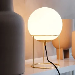 Dyberg Larsen pöytävalaisin Madrid, opaali/messinkinvärinen, 34 cm