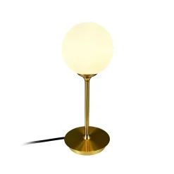 Dyberg Larsen pöytävalaisin Sia, opaali/messinkinvärinen, korkeus 12 cm